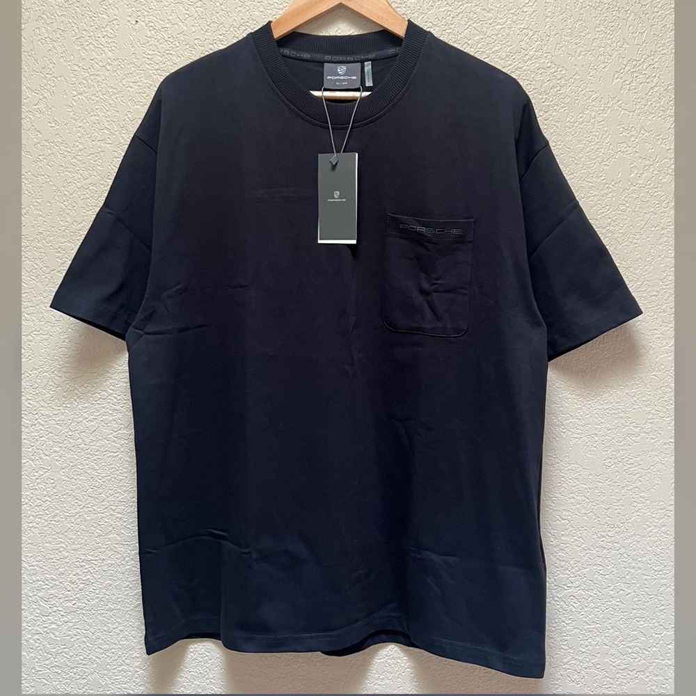 Porsche Black Color Classic Pocket T-Shirt Men’s- Size M